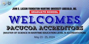 May 23 - 25, 2024 Graduate School PACUCOA Accreditation